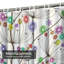 Rideau de douche à motif floral sans soudure à motif de feuilles d'automne avec 12 crochets-1195068271