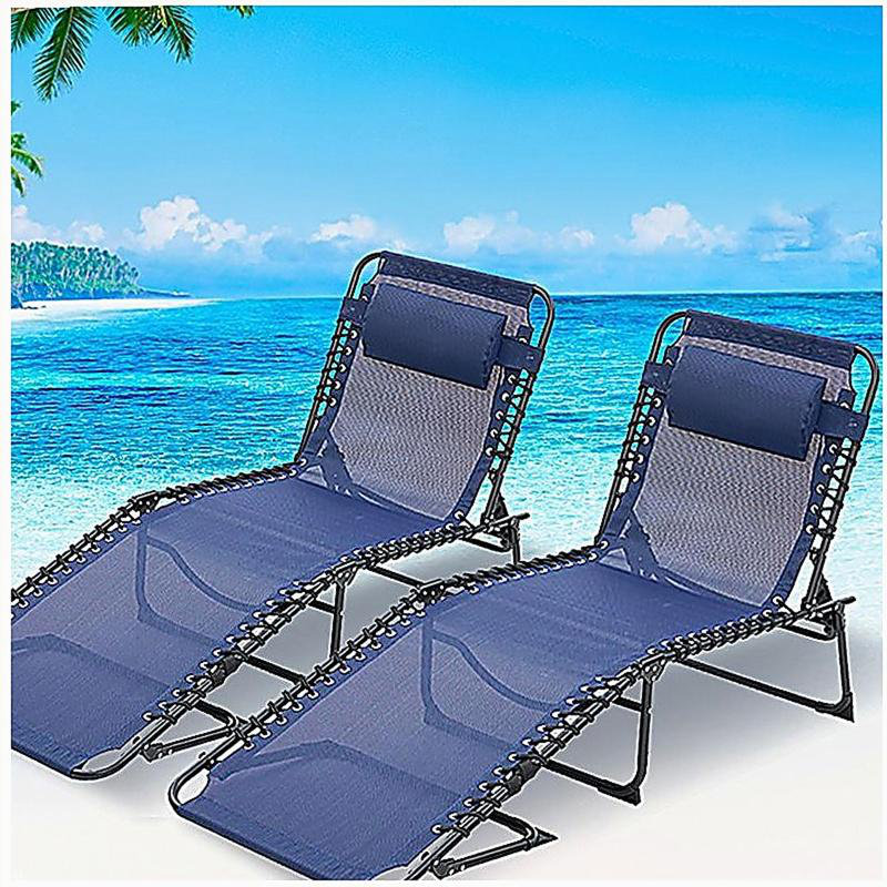 Folding Chaise Lounge Pool Chair Set of 1,Patio Sun Tanning Chair,Outdoor Lounge Chair with 4-Position Reclining Back,Breathable Mesh Seat for Beach.