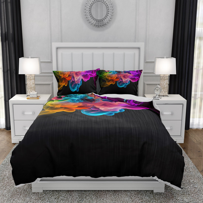 Abstract Duvet Cover, King Duvet Cover + 2 King Shams
