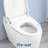 Smart Toilet Bidet Tankless, Auto Open/Close Lid, Foot Sensor, Elongated Dual Flush One-Piece Toilet