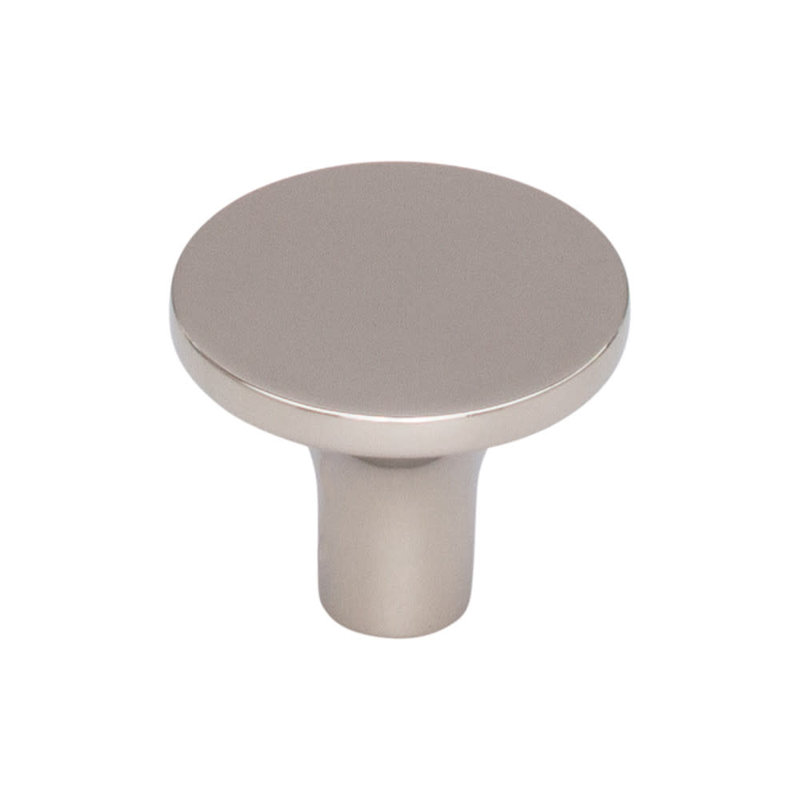 Marion 1" Diameter Round Knob, Polished Nickel, 1 1/4" Knob Diameter