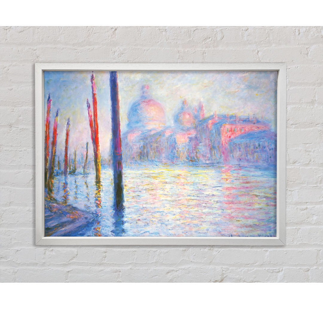 Monet Canal Grand - Einzelner Bilderrahmen Kunstdrucke auf Leinwand