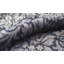 Hand Woven Cotton and Wool Damask Area Rug