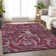 Premium Machine Washable Prisco Garnet Rug