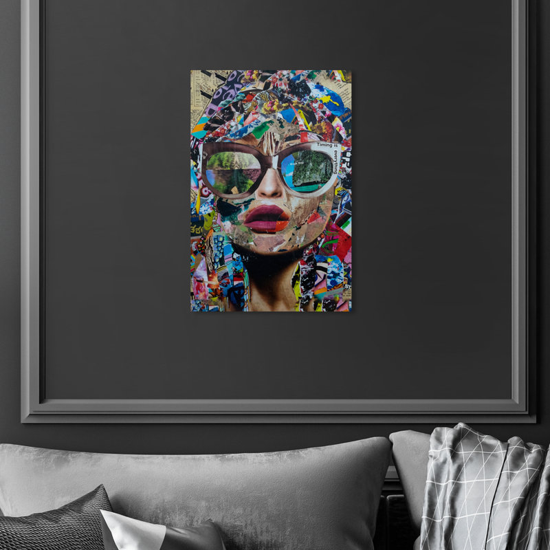 " Katy Hirschfeld Timing Is Everything " by Oliver Gal, 15" H x 10" W, Wrapped Canvas, No Frame