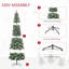 Arbre de Noël artificiel illuminé 9 pi avec branches réalistes, 460 lumières DEL
