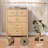 Tall 5 Drawer Dresser with Deep Drawers and Metal Knobs, Modern Wooden Chests of Drawers-1237126482