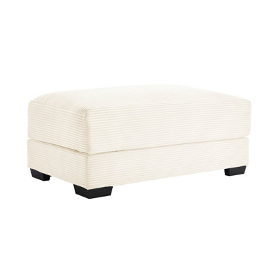 Corduroy 28 Cream Ergonomic Base Cushioned Support