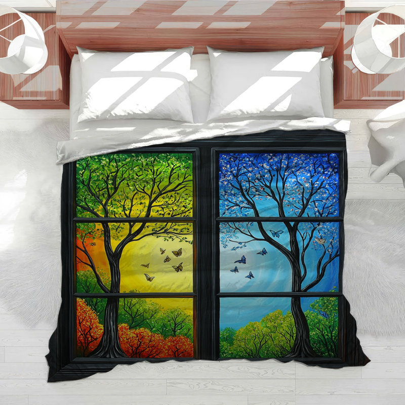 Seasons Bedding Nature Comforter Transitional, Twin XL Comforter