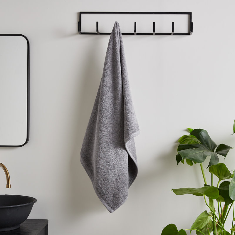 Quick Dry Cotton Bath Sheet, Grey