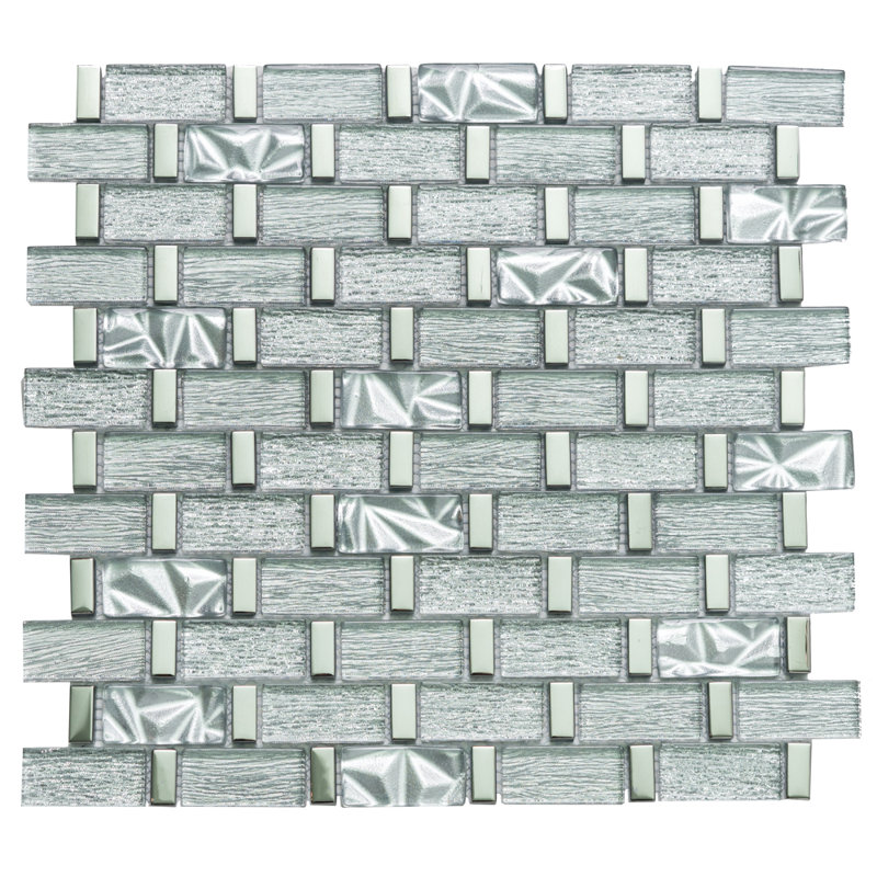 Carrelage mural mosaïque en verre 11 po x 14 po Wonderland