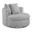 Fauteuil demi-tonneau surdimensionné très moelleux et ultra-moelleux