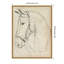 «Horse in Bridle S croquis II» par Jennifer Paxton Parker, reproduction d'art sur toile encadrée