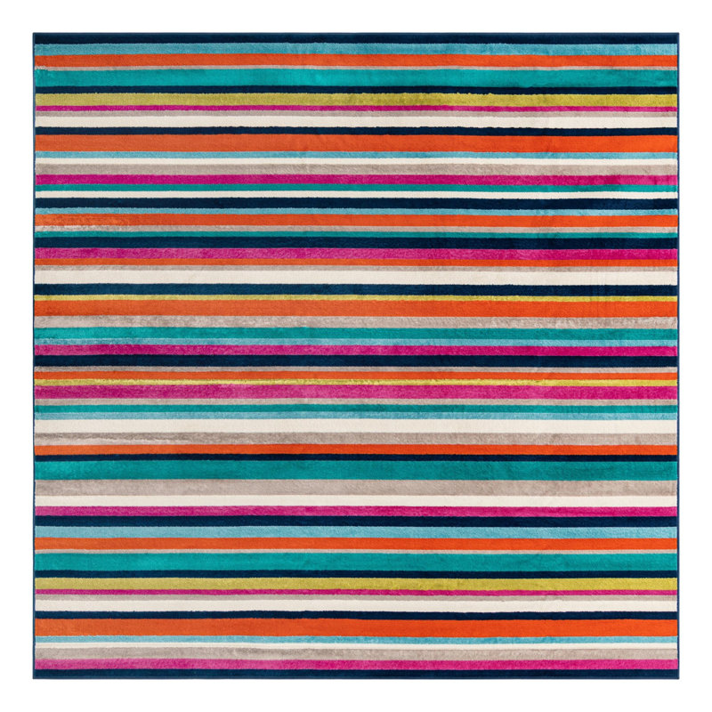 Analiese Striped Indoor Rug, Square 10'