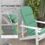 Coussin de chaise d'extérieur avec attaches de dossier Adirondack-1623669872