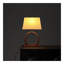 Lampe de table décorative avec base en bois pour le salon-Chambre à coucher-Décoration intérieure-Décoration de table-15 x 10 x 21 po