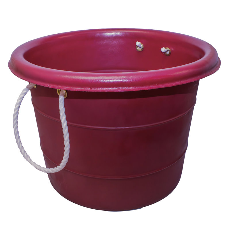 Arlmont & Co. Heavy Duty 60 QT Muck Bucket, Red