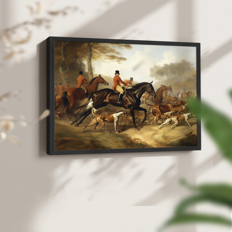 Faune - XC - Reproduction encadrée - Restickable, H 22 po x l 28 po, Noir, noir, noir, noir