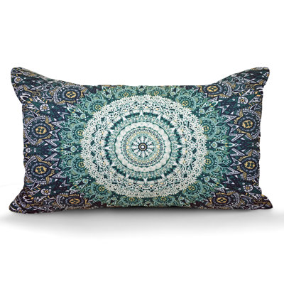 Floral Outdoor Reversible Throw Pillow