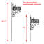Nite Bright Ironwork Reflective Address Post