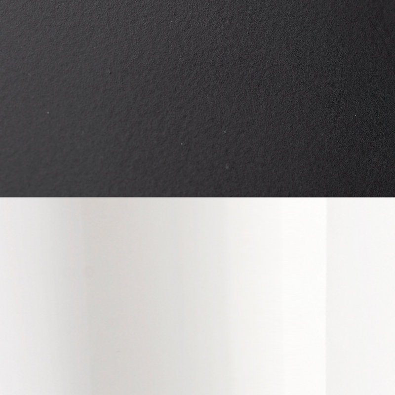 Applique murale en acier Tiney, Opale brillante, Noir mat