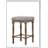 Farsiris  Fabric & Weathered Oak Finish Counter Height Stool (Set-2)