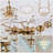 Artisanal Glass Multi-Layer Pendant Light - Vintage Mid-Century Elegance With Golden Accents-1225250729-1185743563-1186246828