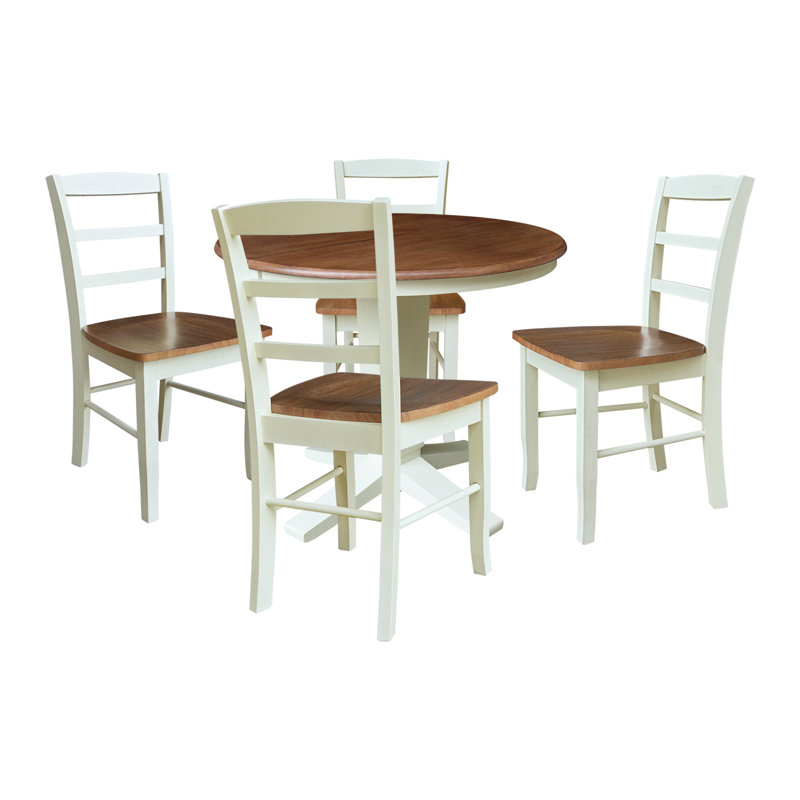 Table de salle à manger extensible Ashland, 5, Shell