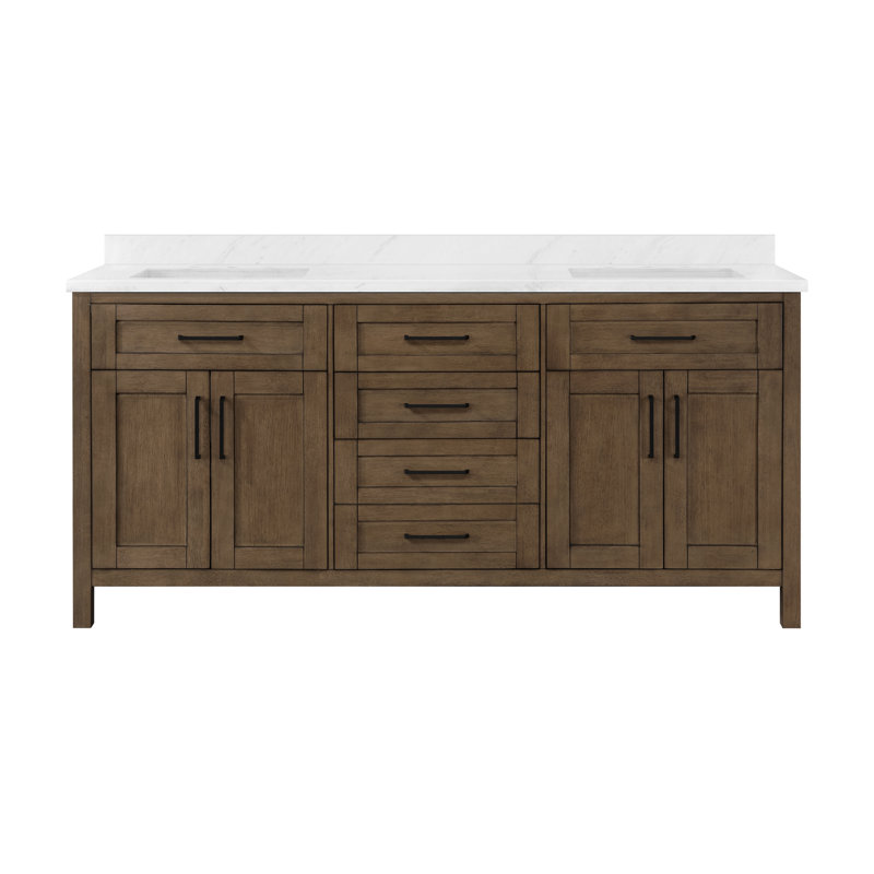 Meuble-lavabo double Tahoe, Espresso
