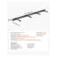 Ensemble de support pour tablette flottante robuste de 43 pouces - Support mural dissimulé pour tablettes personnalisées