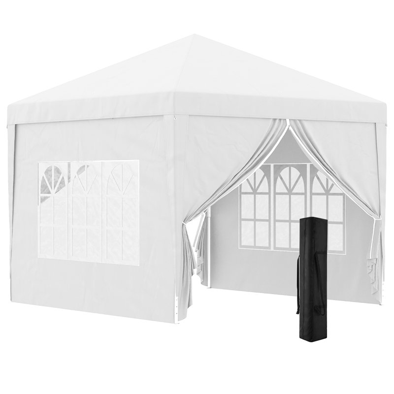 Medberry 3m x 3m Steel Pop-up Gazebo, White