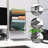  5-Tier Vertical File Storage, Desktop Organizer, Wall Mount, Office, Metal Mesh, 12.75"L x 4"W x 16"H-709128545