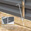 Planter Box 185*95*92 cm Metal 1 Piece Raised Bed Greenhouse Multicolor with Roll-up Window Cover