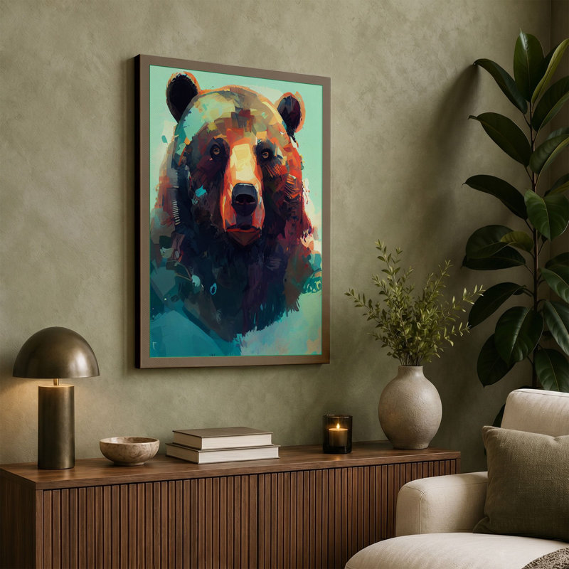 Landscape Bear Modern - Print, 24x16 - 61.0 x 40.6 cm, White Border