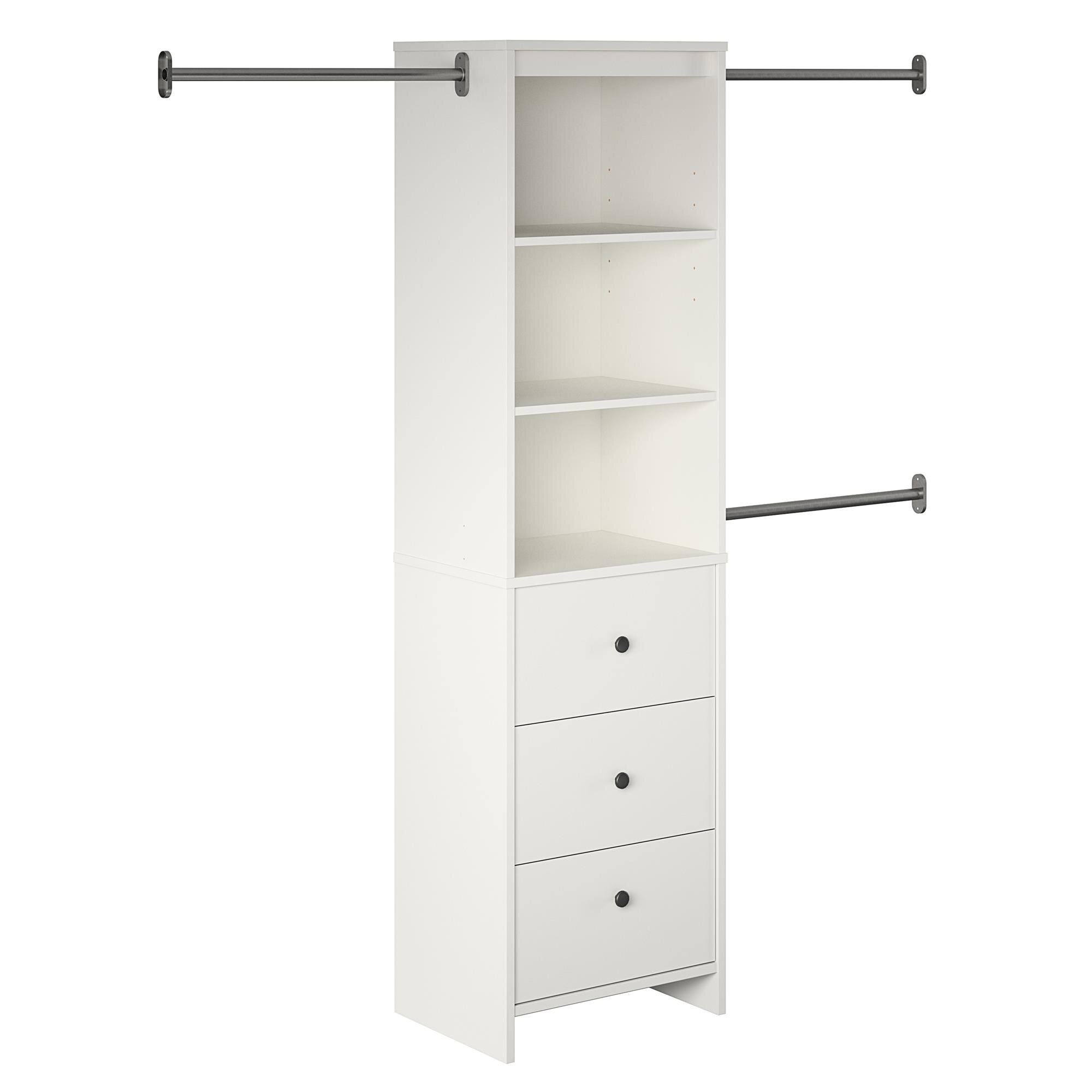 Lana 21in Closet Stacker With Open Drawers