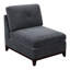 Canapé modulaire 6 pièces en chenille gris cendré - Design contemporain avec coussin et bois modulaire classique
