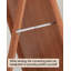 Miroir moderne autoportant complet en bois à bord arrondi pour la décoration de chambre à coucher-529100355