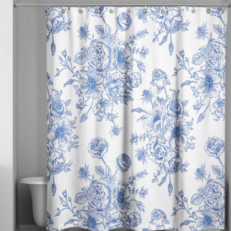 Rideau de douche simple floral Wallasey