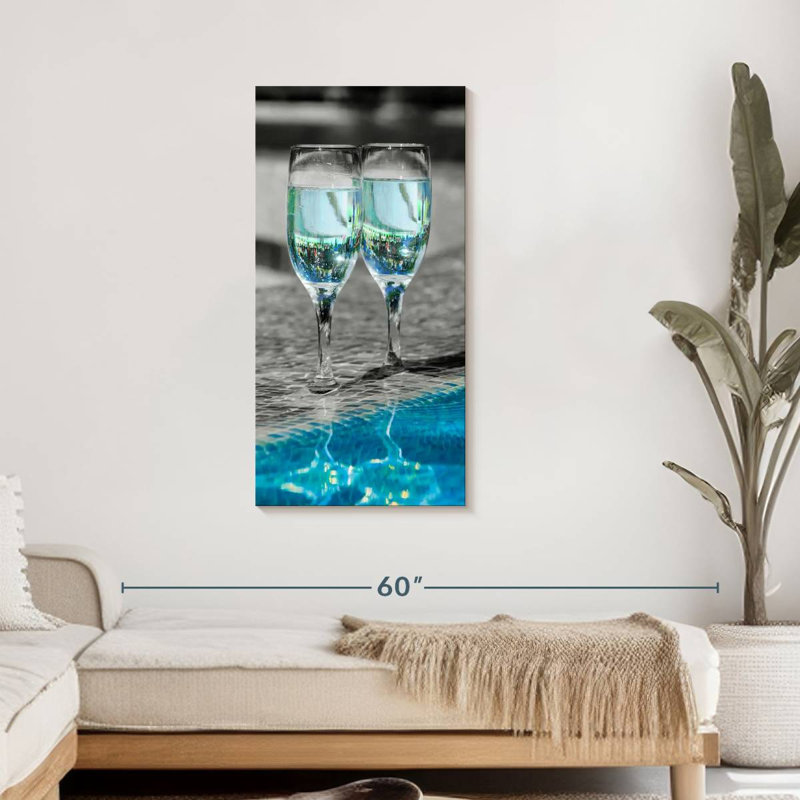 " Pop Pool Wine " by SodaPopArt, 42" H x 21" W x 1.25" D