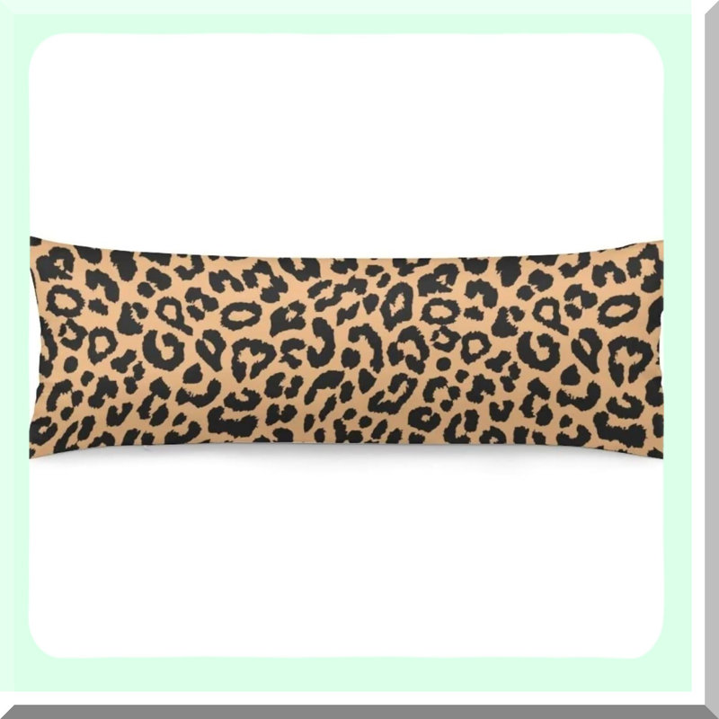 Wildlife Safari Long Pillow Cover - Cheetah Print Decorative Pillowcase - Soft Bedding Cushion Cover - Farmhouse Couch Pillow - Zippered Case
