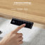 Bureau debout ergonomique électrique avec bord incliné à 30 °, style bois naturel, élévateur silencieux pour le bureau à domicile