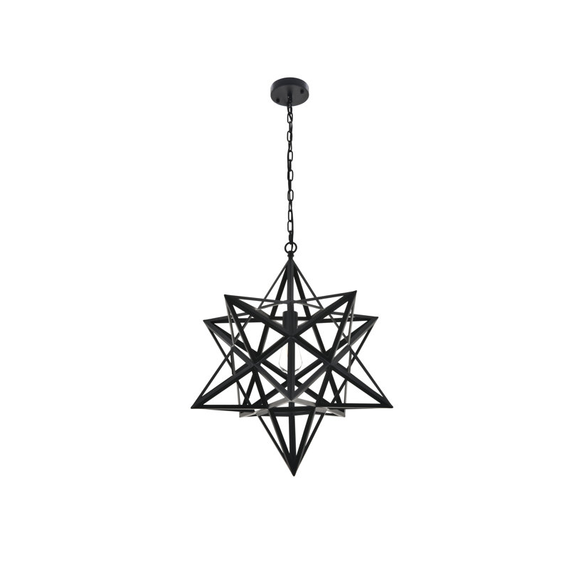 Luminaire suspendu 1 lumière Brighton, H 25,2 po x l 23,6 po x P 23,6 po