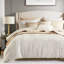 Édredon 10 pièces Luxuryqueenivory édredon et courtepointe Comfortall Seasoni