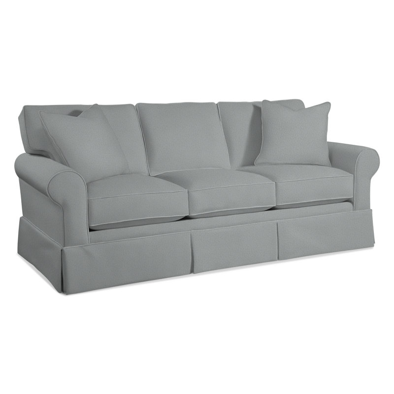 Benton Upholstered 86'' Sofa, Light Blue Performance Fabric; 0851-55, Air Dream Mattress