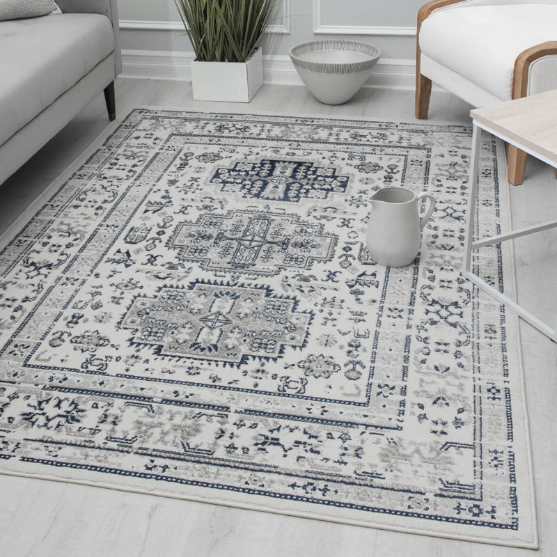 Gabriel Vintage Glacial Sundara Area Rug, Runner 2'6" x 8'