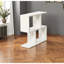 Table de bout grise, 4 tablettes rectangulaires, 23 po x 23 po x 7 po, bureau, guide d'assemblage facile