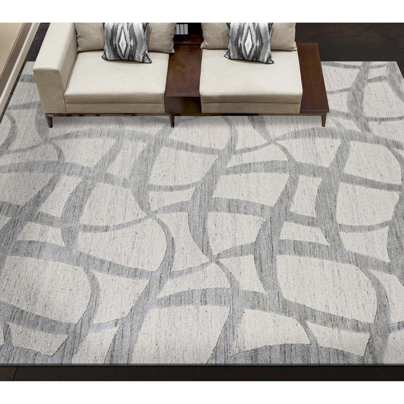 Geometric Area Rug, Rectangle 9' x 12'
