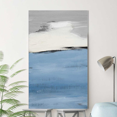 «Blue Flatlands II», reproduction d'art sur toile tendue