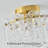 1-Light Glass Drum Flush Mount