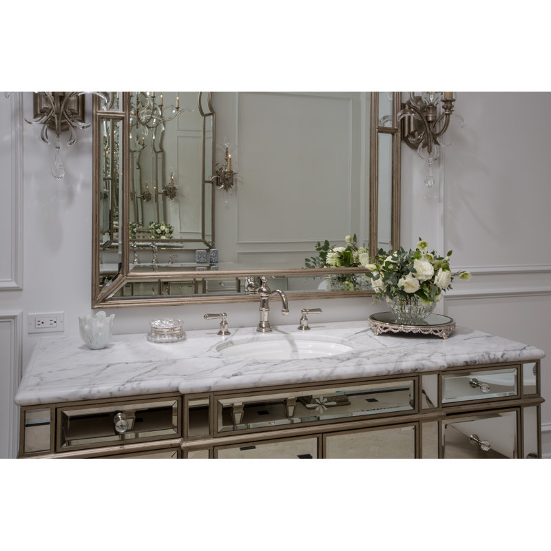 Edwardian™ Widespread Bathroom Faucet with Drain Assembly, Satin Nickel, Lever